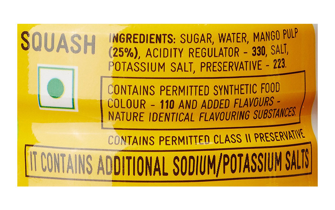 Kissan Mango Squash    Plastic Bottle  750 millilitre